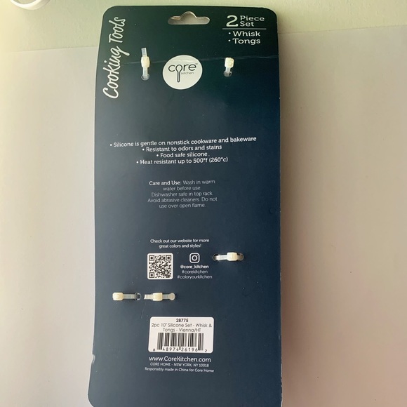 Core 2 Piece Set Whisk & Tongs - Picture 3 of 5